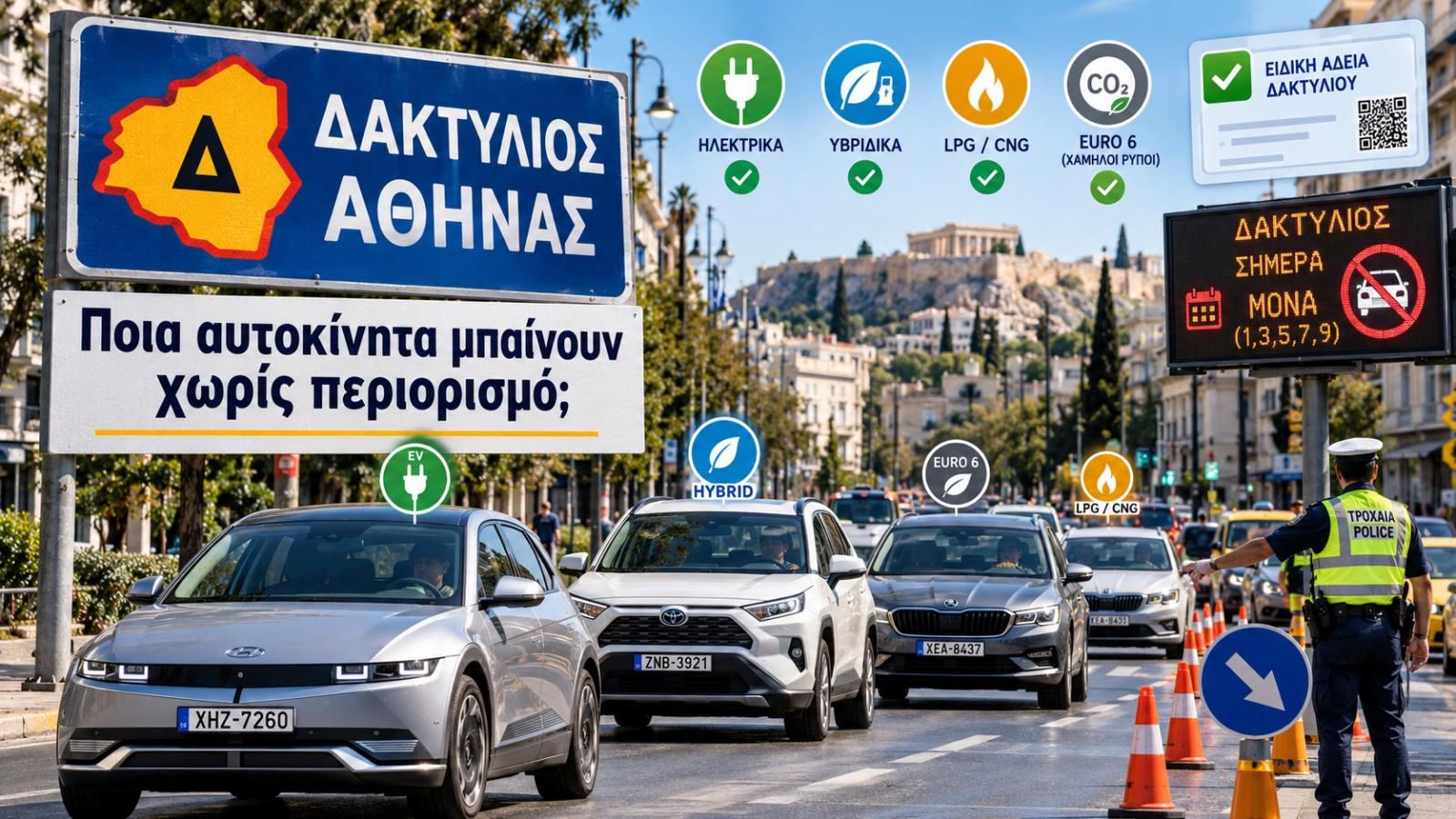 Ξεκίνησε ο Δακτύλιος: Ποια βενζίνης και diesel μπαίνουν κάθε μέρα;